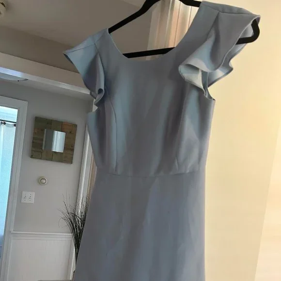 bcbg light blue dress BCBG Maxazria baby blue dress light crystal blue